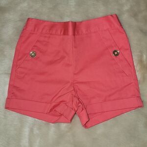JANIE AND JACK CORAL/MELON SHORTS, SIZE 12-18 MONTHS - NEW!